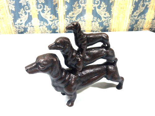 Dachshund triple stacked dogs - dachshund,