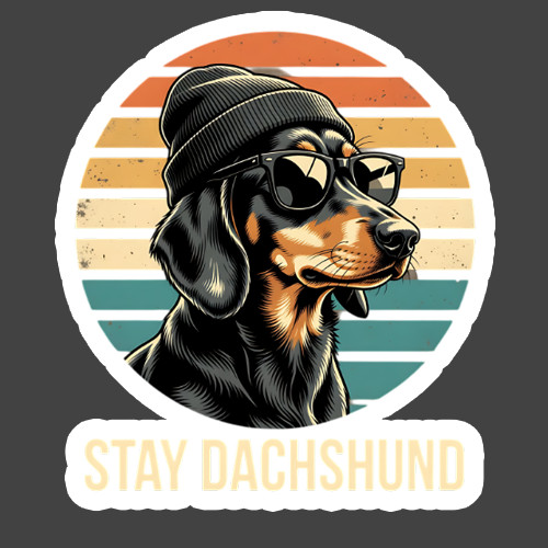Dachshund sticker vinyl decal - dachshund,