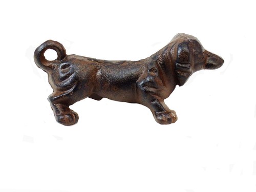 Cast iron dachshund - iron, dog