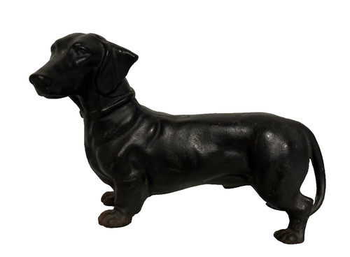 Cast iron dachshund - iron, dog