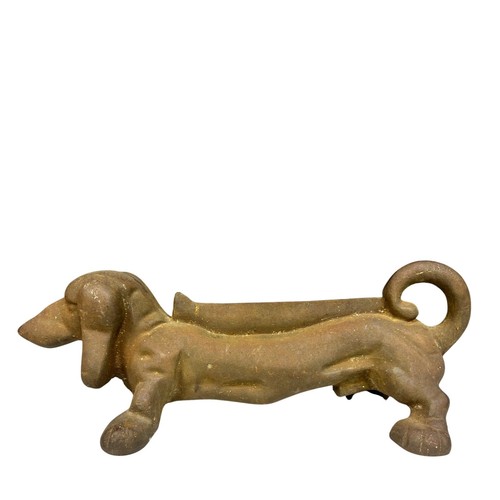 Rare heavy cast iron dachshund - iron,