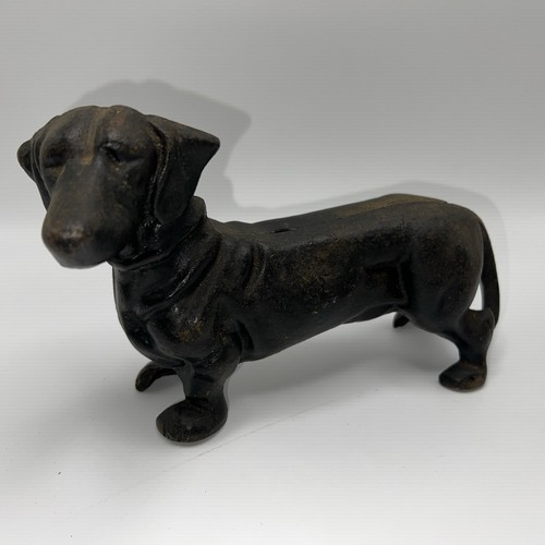 Vintage cast iron - iron, dachshund