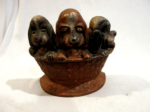 Vintage cast iron dachshund - vintage,